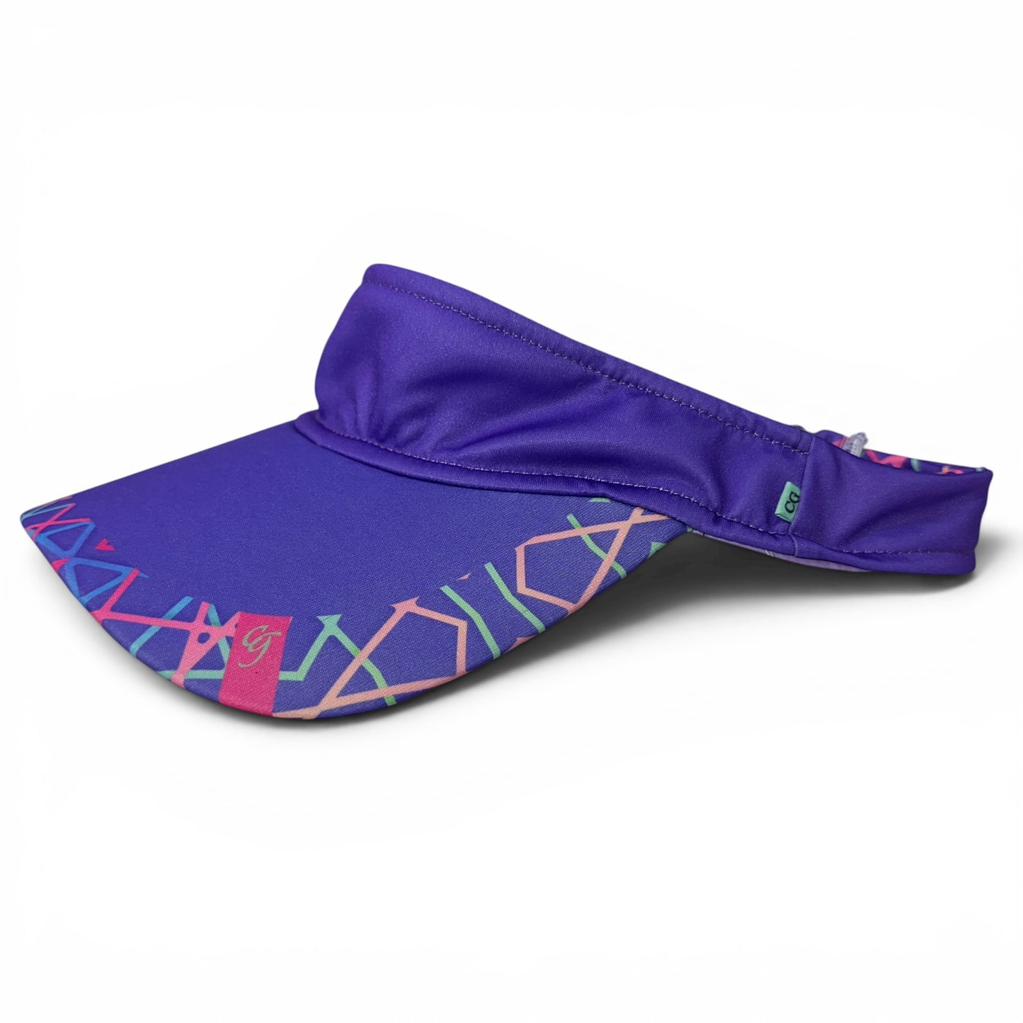 Visera Púrpura — Geometría Neón