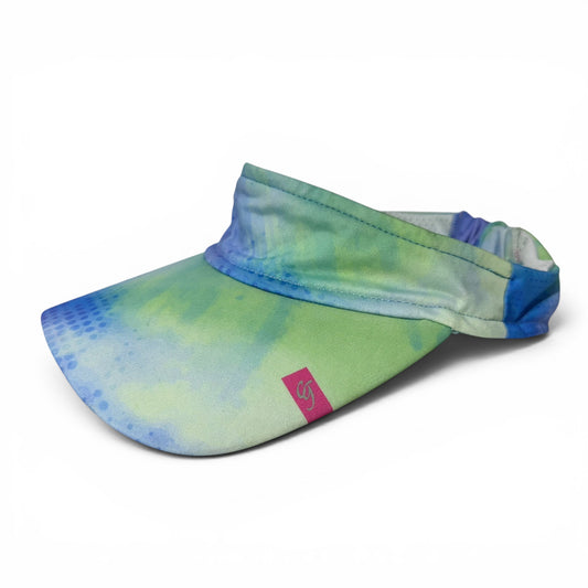 Visera Deportiva Aurora Acuarela Verde Azul