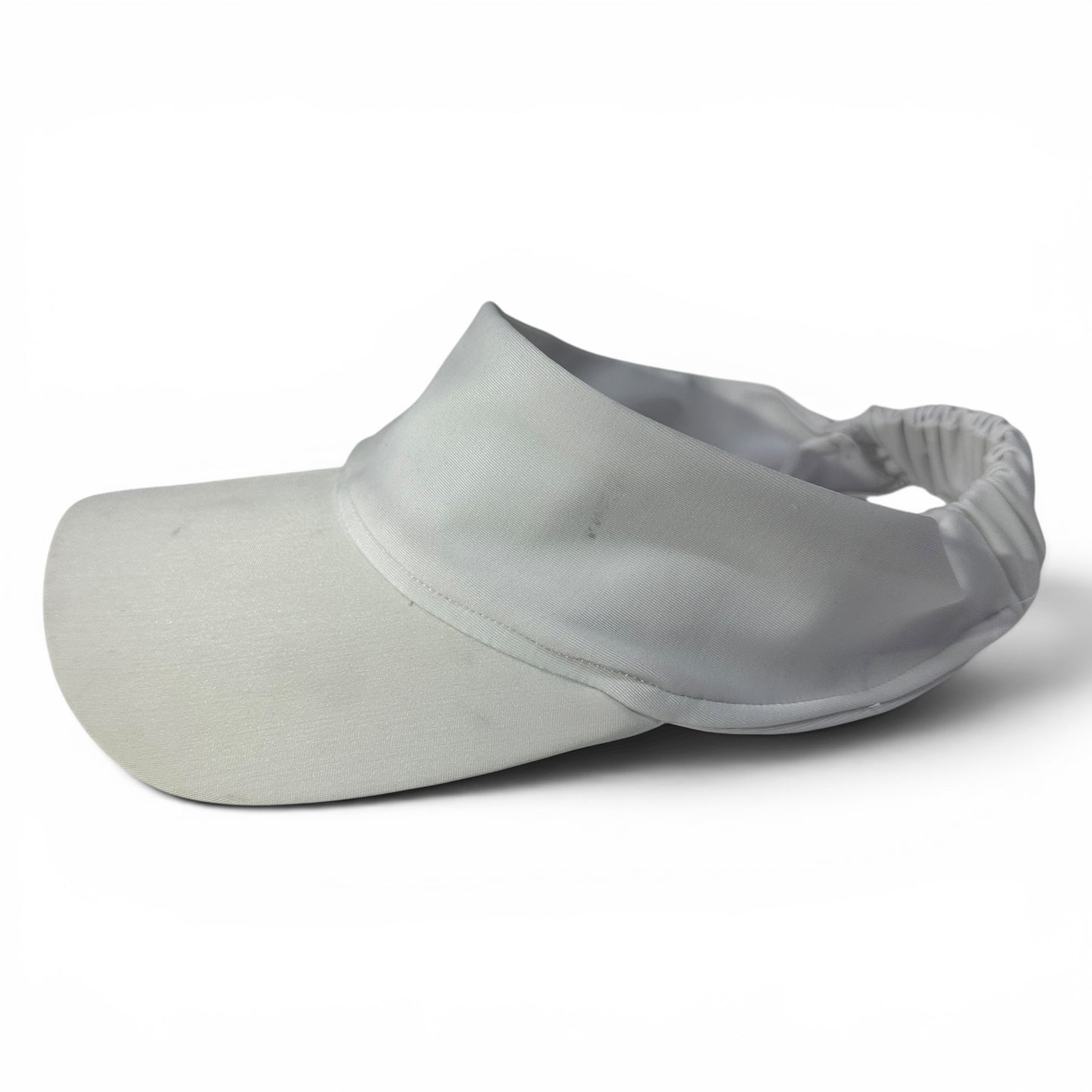 Visera Deportiva Blanca Plisada