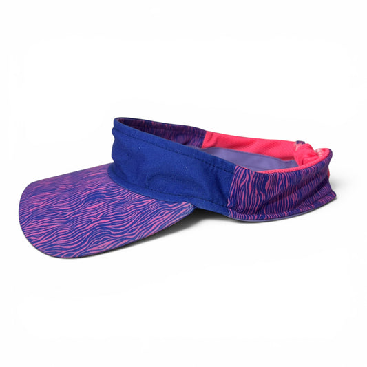Visera Zebra — Azul Rey y Fucsia