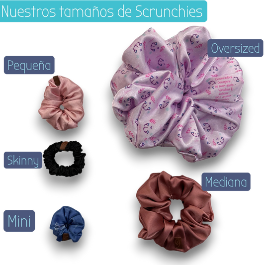 Guía de tamaños Scrunchies - Carolina González